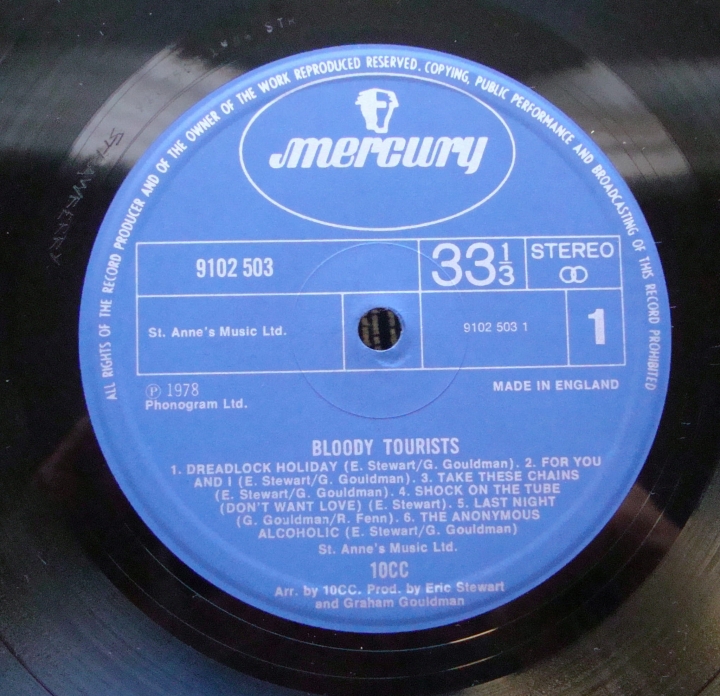 10cc ‎– Bloody Tourists 9102 503 Rock,Pop Płyty Winylowe 