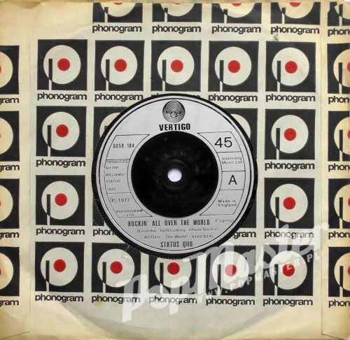 Status Quo Rockin' All Over The World 6059 184 Silver Injection Labels