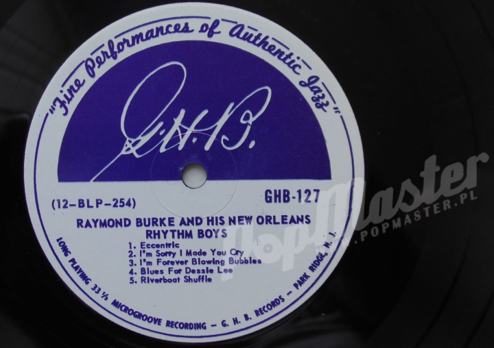 Ray Burke Pinky Vidacovich Clarinet New Orleans Style SOUTHLAND LP 227 Виниловые Пластинки Джаз 