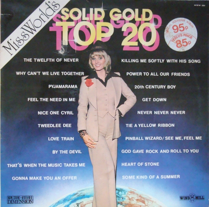 No Artist ‎– Miss World's Solid Gold Top 20 WWW 2001 Rock, Funk / Soul, Pop
