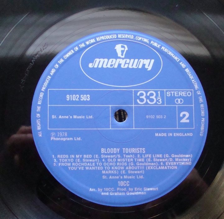 10cc ‎– Bloody Tourists 9102 503 Rock,Pop Płyty Winylowe 