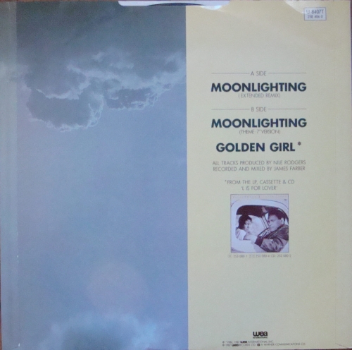 AL JARREAU MOONLIGHTING / GOLDEN GIRL 45RPM 12 U 8407T 258 406-0
