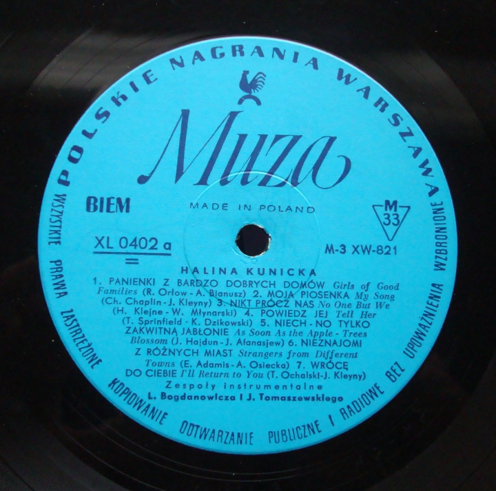 Halina Kunicka ‎– Panienki Z Bardzo Dobrych Domów XL 0402 Pop