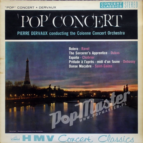 Pop Concert Pierre Dervaux Conducting The Colonne Concert Orchestra SXLP 20030 Klasyka Płyta Winylowa