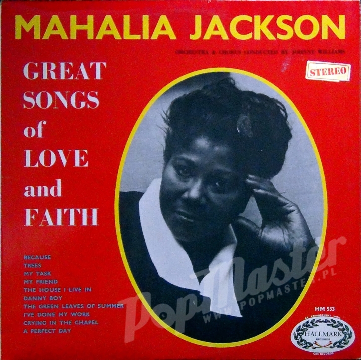 MAHALIA JACKSON GREAT SONGS OF LOVE AND FAITH HM 533