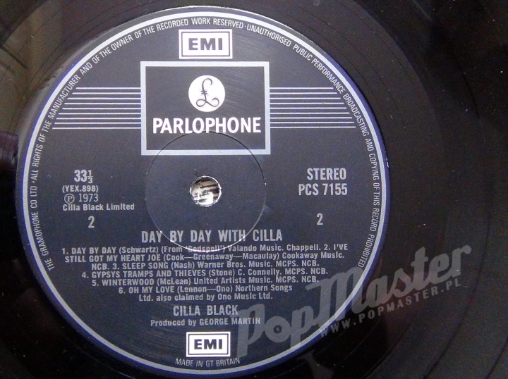 CILLA BLACK DAY BY DAY WITH CILLA PCS 7155 STEREO http://popmaster.pl/