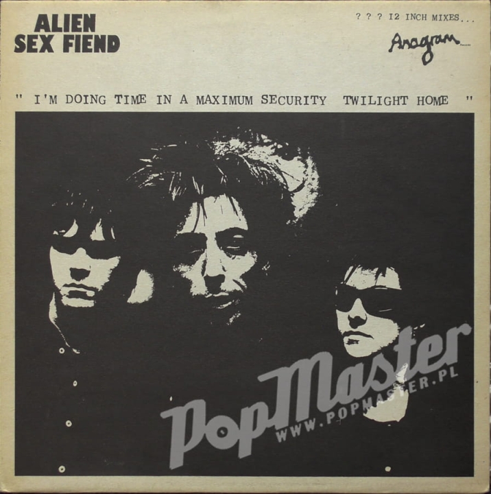 Alien Sex Fiend ‎– I'm Doing Time In A Maximum Security Twilight Home Anagram Records ‎– 12 ANA 30 Gothic Rock Winyle