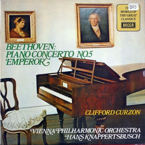 Vinyl Beethoven, Clifford Curzon, Vienna Philharmonic Orchestra, Hans Knappertsbusch ‎– Piano Concerto No.5 'Emperor' Decca ‎– SPA 334