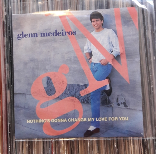 Glenn Medeiros ‎– Nothing's Gonna Change My Love For You London Records ‎– LON 184 Vinyl, 7", 45 RPM, Single, silver incejtion label