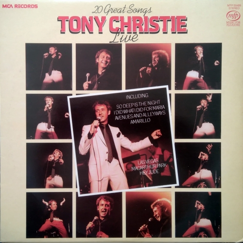 Tony Christie ‎– Live  Music For Pleasure ‎– MFP 50489