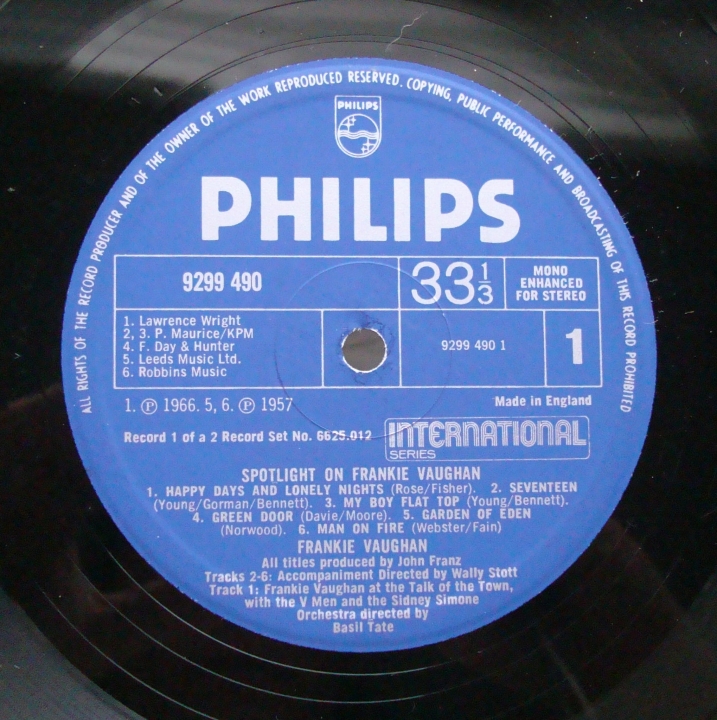 Frankie Vaughan ‎– Spotlight On Frankie Vaughan 6625 012 ,2 x Winyle Pop