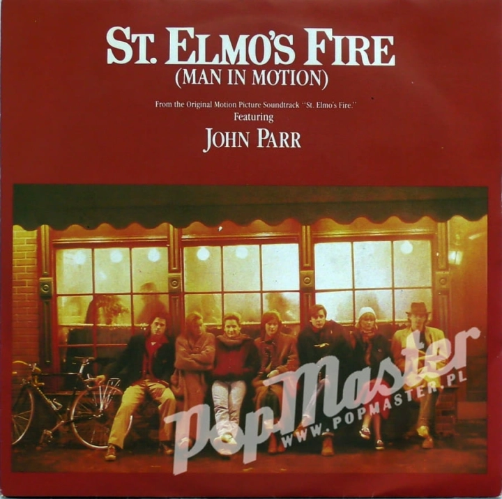 John Parr St. Elmo's Fire (Man In Motion) LON 73 Paper Labels