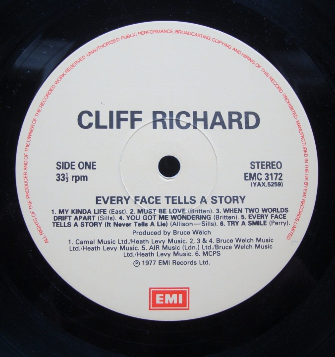 plyta,winylowa,Cliff,Richard,Every,Face,Tells,A,Story,EMC,3172,Vinyl