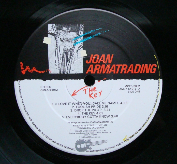 Joan Armatrading ‎– The Key AMLX 64912 Vinyl