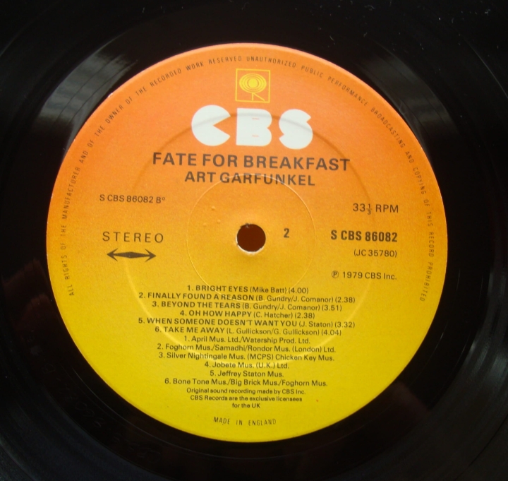 schallplatte,Art,Garfunkel,Fate,For,Breakfast,CBS,86082,Vinyl