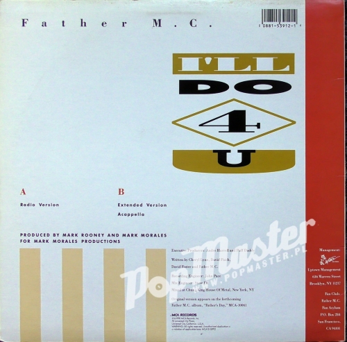 Father Mc I'll Do 4 You MCA 12 53912 Vinyl Hip Hop Płyta www.popmaster.pl