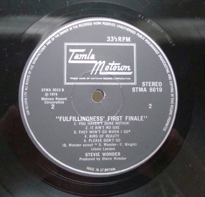 Stevie Wonder Fulfillingness' First Finale STMA 8019 A-1U/B-1U Funk/Soul Płyty Winylowe