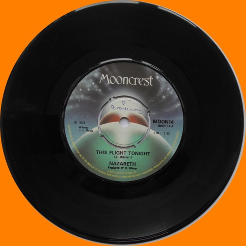  Vinila ieraksti,  Rekords tal-vinil, Pukapuka Vinyl, Vinyl नोंदी, Vinyl Records- ը, د وینیل ریکارډونه, وینیل رکوردها, Registros de vinil, Înregistrări de vinil, Înregistrări de vinil, Nazareth ‎– This Flight Tonight Mooncrest ‎– MOON14 Vinyl, 7", Single
