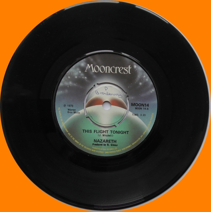  Vinila ieraksti,  Rekords tal-vinil, Pukapuka Vinyl, Vinyl नोंदी, Vinyl Records- ը, د وینیل ریکارډونه, وینیل رکوردها, Registros de vinil, Înregistrări de vinil, Înregistrări de vinil, Nazareth ‎– This Flight Tonight Mooncrest ‎– MOON14 Vinyl, 7", Single