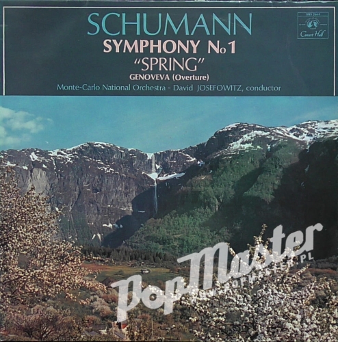 Schumann Symphony No 1 "Spring" Genoveva (Overture) Monte-Carlo National Orchestra David Josefowitz SMSA 2664