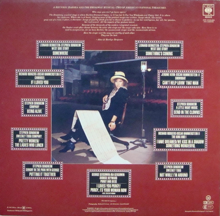 plyta,winylowa,Barbra,Streisand,The,Broadway,Album,CBS,86322,Stereo