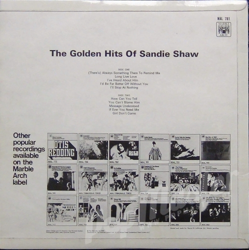 Sandie Shaw The Golden Hits Of Sandie Shaw MAL 781 http://popmaster.pl/