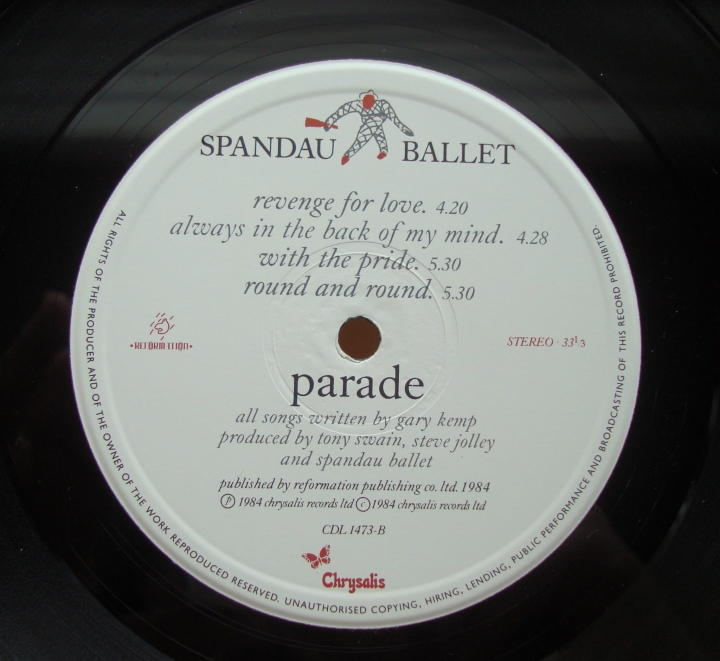 schallplatte,Spandau,Ballet,Parade,CDL,1473,Vinyl