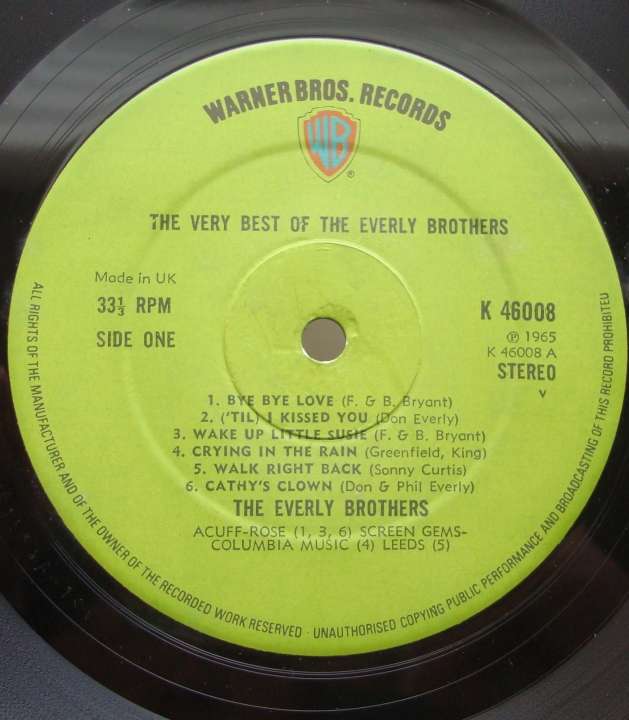 The Everly Brothers - The Very Best Of The Everly Brothers K 46008