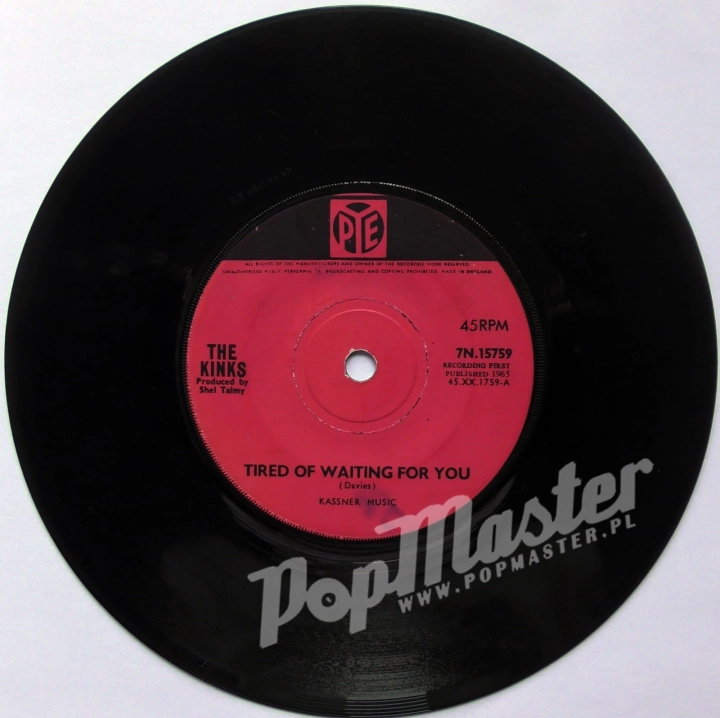 The Kinks Tired Of Waiting For You 7N. 15759 7" Singiel Rock Winyl 